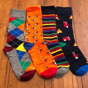 New In Box - FUN SOCKS 4 PACK